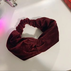 MAROON KNOT HEADBAND!!
